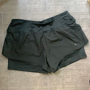 Olive Green Workout Shorts